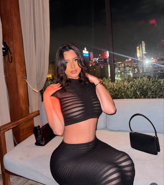 Black stripe  2 pc