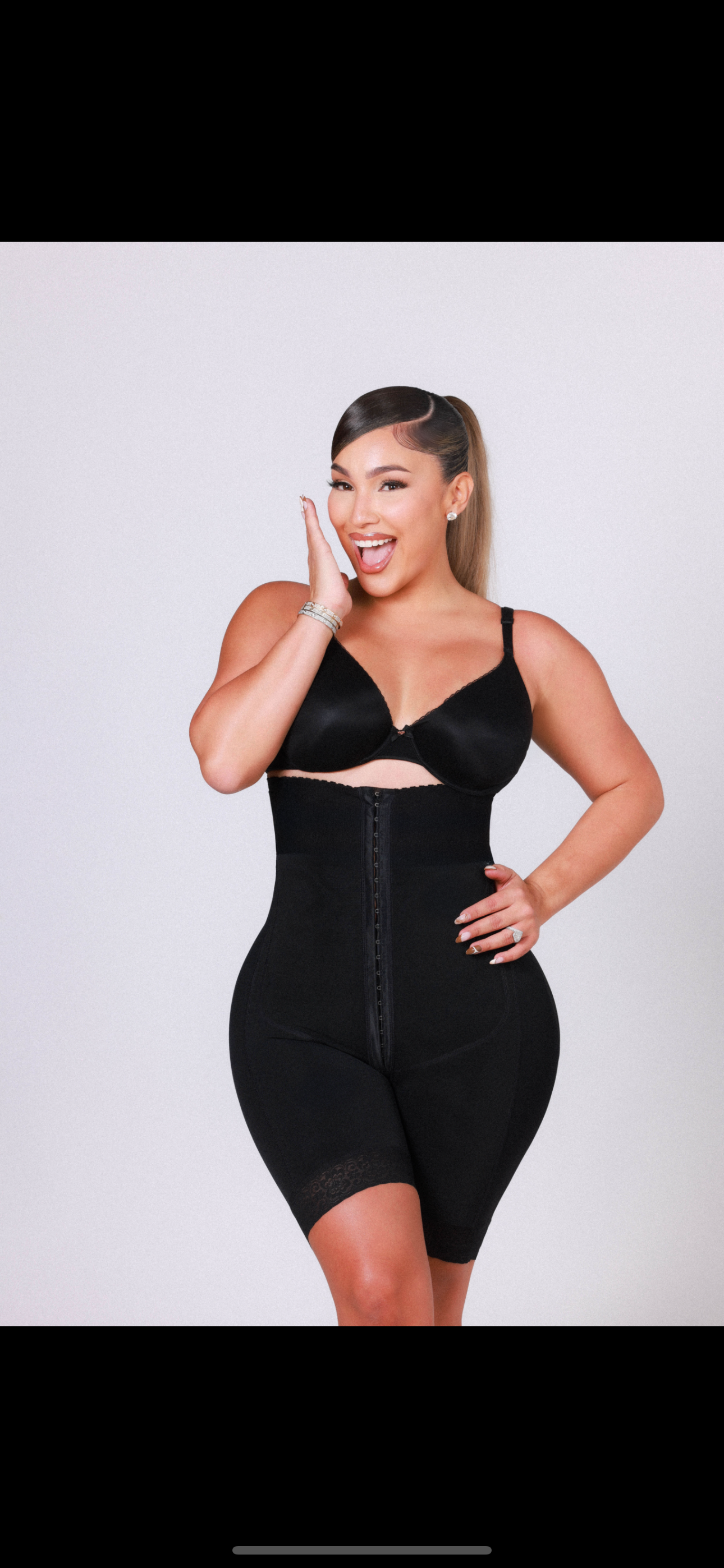 Black Faja Regular Strapless